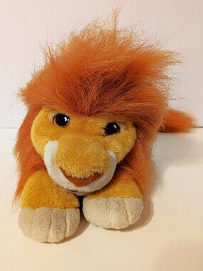 Mattel Vintage Disney The Lion King Roaring Simba Plush 1993 Stuffed Animal